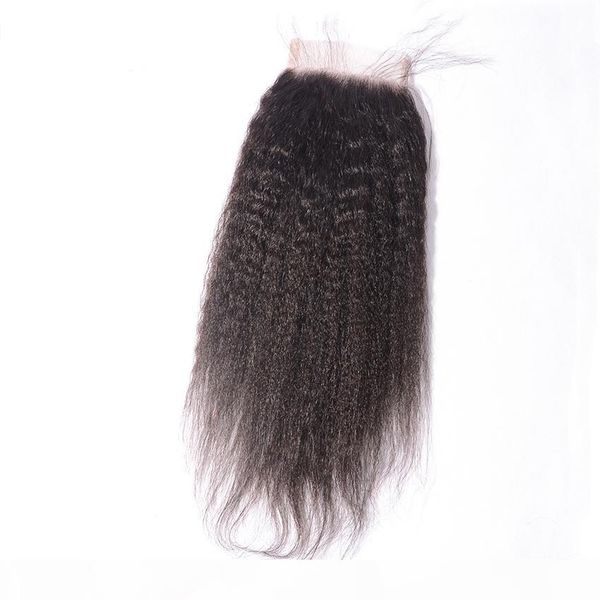 kinky straight lace closures virgin human hair 4x4 closures piese weave part natural hairline angelawigs, Black
kinky straight lace closures virgin human hair 4x4 closures piese weave part natural hairline angelawigs, Black
