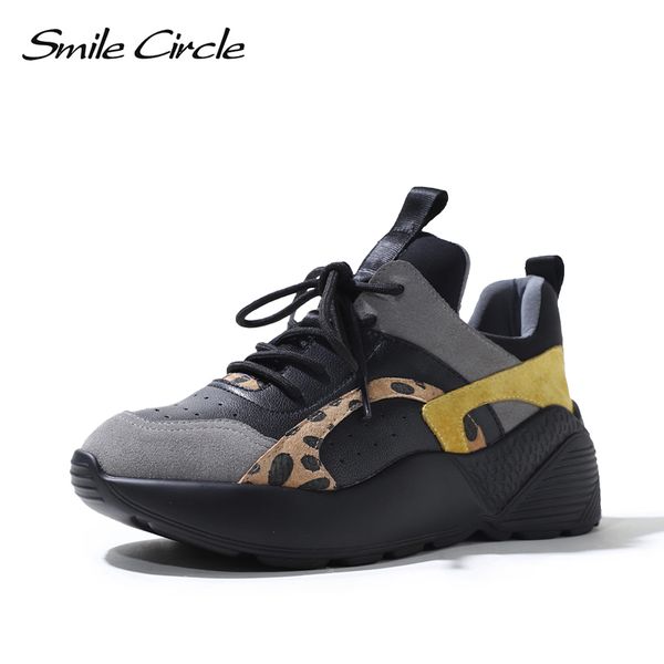 smile circle women sneakers flat platform shoes suede leather fashion lace-up casual breathable thick bottom ladies shoes 1020, Black;white
smile circle women sneakers flat platform shoes suede leather fashion lace-up casual breathable thick bottom ladies shoes 1020, Black;white