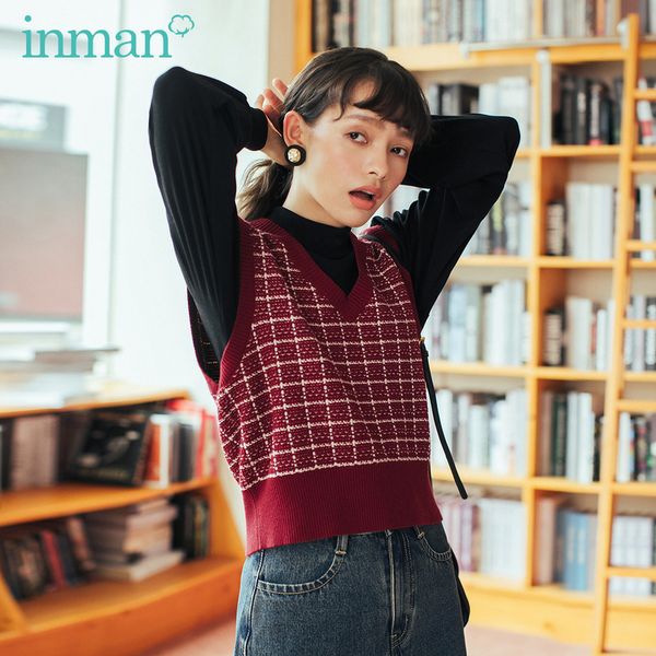 inman autumn winter new arrival retro style school style lady women outerwear waistcoat 201028, Black;white
inman autumn winter new arrival retro style school style lady women outerwear waistcoat 201028, Black;white