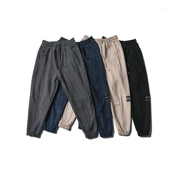 men's pants spring retro stitching sports casual men's elastic waist wide band loose cotton tide brand men1, Black
men's pants spring retro stitching sports casual men's elastic waist wide band loose cotton tide brand men1, Black