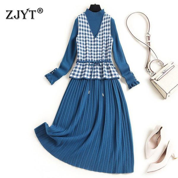 elegant fashion full sleeve plaid knitting sweater dresses autumn winter clothes for women casual vintage robe femme vestidos, Black;gray
elegant fashion full sleeve plaid knitting sweater dresses autumn winter clothes for women casual vintage robe femme vestidos, Black;gray