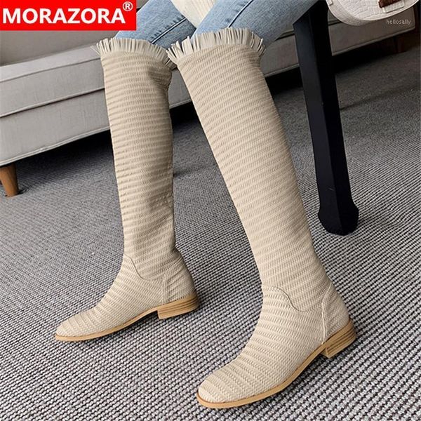 morazora 2020 new arrival winter boots low heel square toe simple comfortable women boots knee high1, Black
morazora 2020 new arrival winter boots low heel square toe simple comfortable women boots knee high1, Black