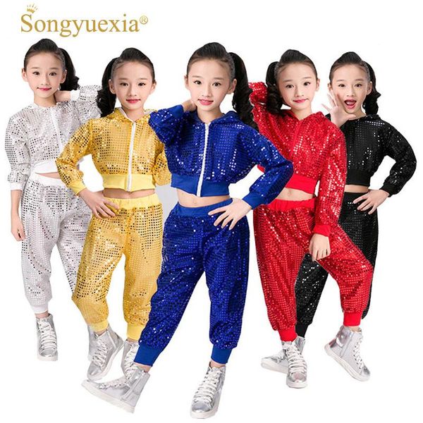 songyuexia children dance costume jazz wear new style sequin hip-hop dance jazz kids competitions performance stage, Black;red
songyuexia children dance costume jazz wear new style sequin hip-hop dance jazz kids competitions performance stage, Black;red