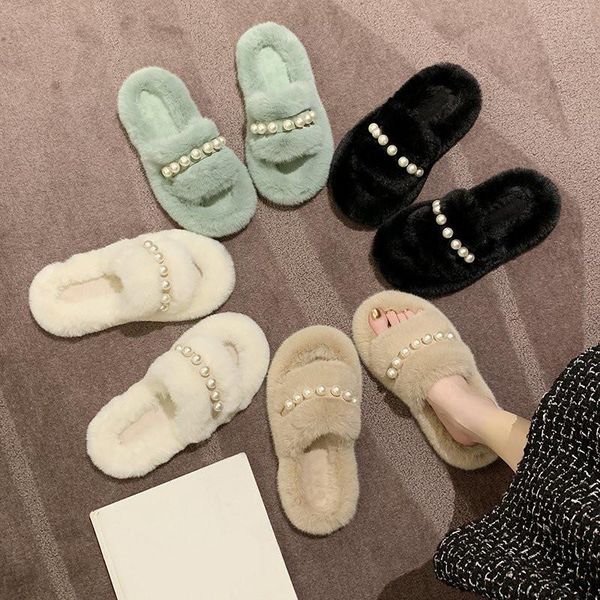 home slippers women's shoes luxury slides pantofle fur flip flops flock string bead low winter footwear massage designer flat, Black
home slippers women's shoes luxury slides pantofle fur flip flops flock string bead low winter footwear massage designer flat, Black