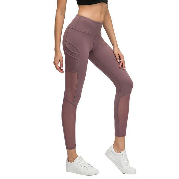 new summer solid color ankle length mesh stitching fitness pants with pockets high waisted skinny slim workout leggings, Black
new summer solid color ankle length mesh stitching fitness pants with pockets high waisted skinny slim workout leggings, Black
