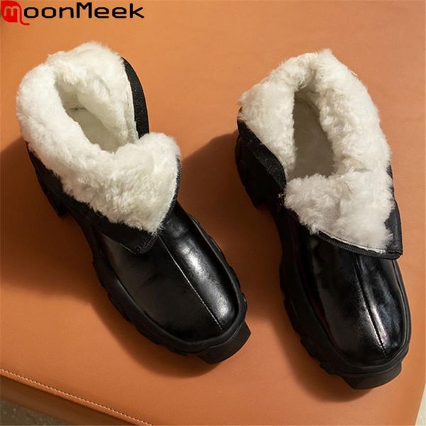 moonmeek 2021 big size 34-42 fashion women boots ankle boots for woman winter keep warm black color snow
moonmeek 2021 big size 34-42 fashion women boots ankle boots for woman winter keep warm black color snow