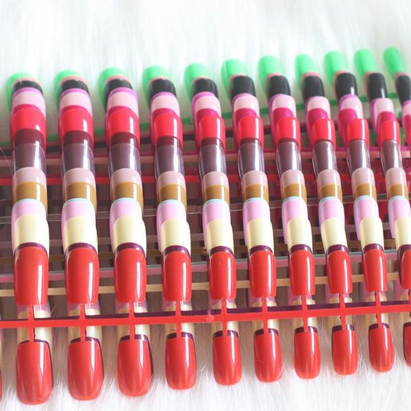 the new fashion models solid color candy false nails square head 24pcs multiple colors available, Red;gold
the new fashion models solid color candy false nails square head 24pcs multiple colors available, Red;gold
