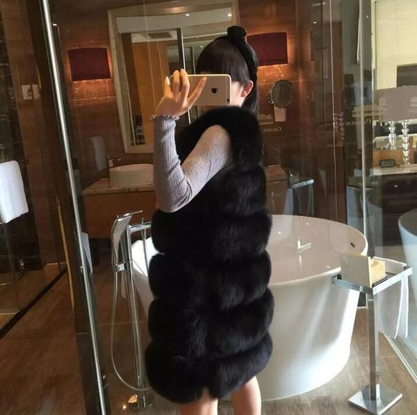 winter new luxury faux fur vest women waistcoat long slim fake fur coats gilet warm coats women coat1, Black
winter new luxury faux fur vest women waistcoat long slim fake fur coats gilet warm coats women coat1, Black