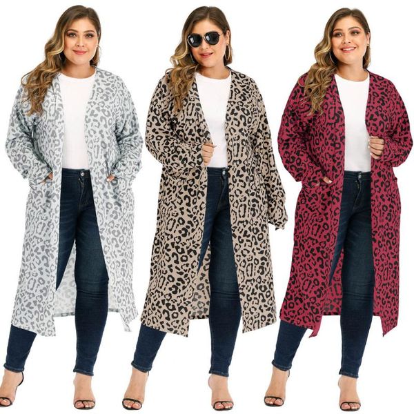 women's jackets abrigos mujer invierno 2021 winter coat women plus size long sleeve leopard printed casual kimono jacket manteau femme, Black;brown
women's jackets abrigos mujer invierno 2021 winter coat women plus size long sleeve leopard printed casual kimono jacket manteau femme, Black;brown