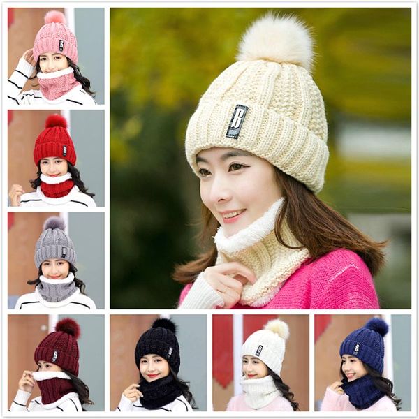 2021 new women's velvet wool hats bib sets women hair ball knit caps female outdoor cycling windproof beanie skullies hats suit, Blue;gray
2021 new women's velvet wool hats bib sets women hair ball knit caps female outdoor cycling windproof beanie skullies hats suit, Blue;gray