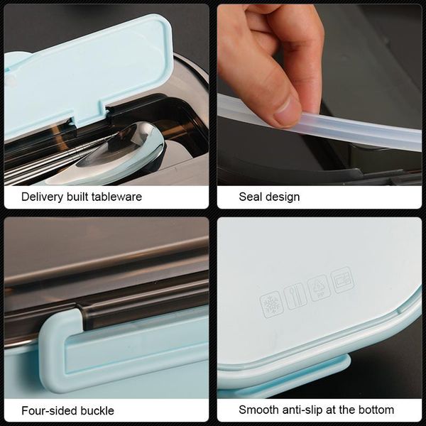 insulated lunch box with compartments 304 stainless steel japanese bento box food storage box picnic tableware for microwave h jllskj 
insulated lunch box with compartments 304 stainless steel japanese bento box food storage box picnic tableware for microwave h jllskj
