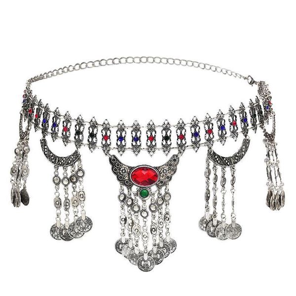 2retro metal hanging gem insert coin tassel pendant body metal chain long belly dance waist chain banquet woman yoga belt, Black;brown
2retro metal hanging gem insert coin tassel pendant body metal chain long belly dance waist chain banquet woman yoga belt, Black;brown