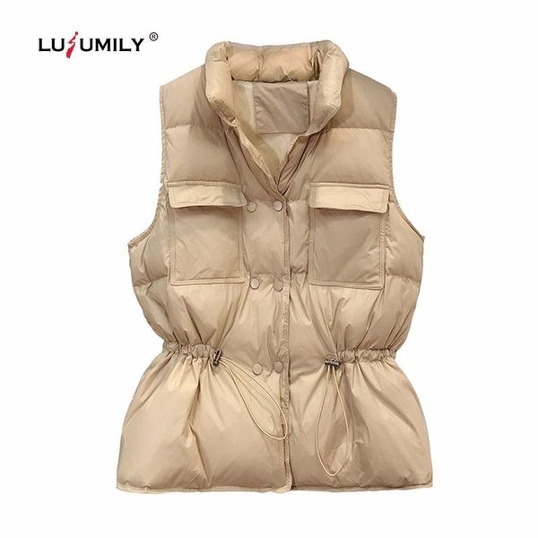 women's vests lusumily winter down vest women ultra light white duck sleeveless jacket short parka ladies waistcoat veste femme, Black;white
women's vests lusumily winter down vest women ultra light white duck sleeveless jacket short parka ladies waistcoat veste femme, Black;white