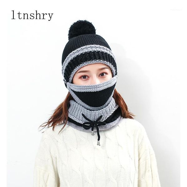 beanie/skull caps brand winter autumn knitted hat for women warm mask collar triple suit skin care skullies beanie protection wool cap1, Blue;gray
beanie/skull caps brand winter autumn knitted hat for women warm mask collar triple suit skin care skullies beanie protection wool cap1, Blue;gray