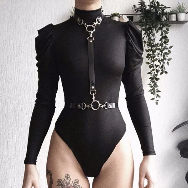 women's jumpsuits & rompers lusofie long sleeve solid one piece bodysuit high collar pleated elastic suit fashion street leisure, Black;white
women's jumpsuits & rompers lusofie long sleeve solid one piece bodysuit high collar pleated elastic suit fashion street leisure, Black;white