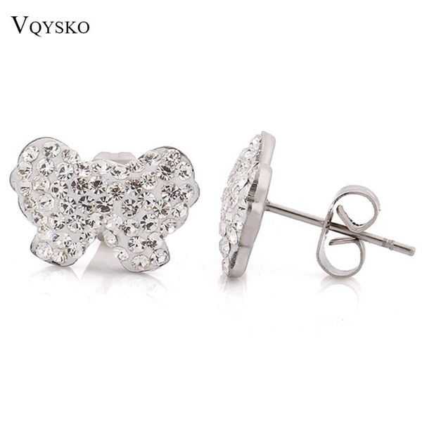 stud cute clear rhinestone crystal butterfly earrings for women grils stainless steel earring jewelry design wholesale, Golden;silver
stud cute clear rhinestone crystal butterfly earrings for women grils stainless steel earring jewelry design wholesale, Golden;silver