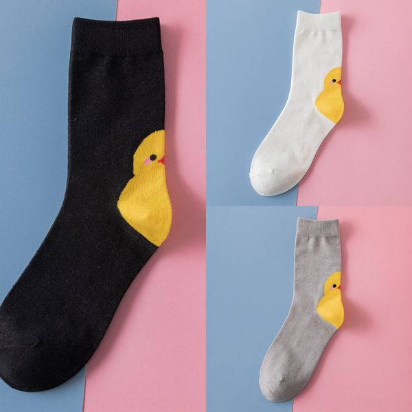four seasons new cartoon animal little yellow cotton medium duck lady's medium tube net red tide socks korean cute student cotton socks, Black
four seasons new cartoon animal little yellow cotton medium duck lady's medium tube net red tide socks korean cute student cotton socks, Black