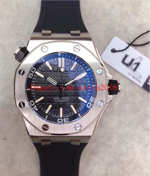 original box u1 factory mans watch 42mm automatic mechanical sapphire stainless steel sports rubber watchband diving super wristwatches, Slivery;brown
original box u1 factory mans watch 42mm automatic mechanical sapphire stainless steel sports rubber watchband diving super wristwatches, Slivery;brown