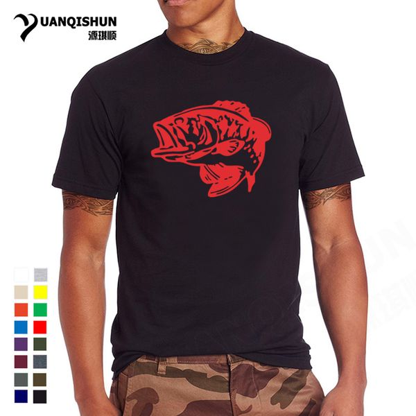 sport 2018 new fishings t shirt carp hunter tshirt men's brand print tee round neck short sleeve cotton t-shirt