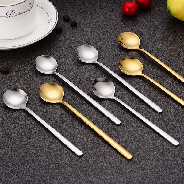 stainless steel round head spoon creative gold-plated coffee spoon long handle stirring spoon thicken cute dessert
stainless steel round head spoon creative gold-plated coffee spoon long handle stirring spoon thicken cute dessert