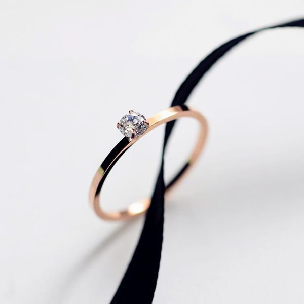 yun ruo fashion simple zircon wedding ring couple rose gold color woman birthday gift party titanium steel jewelry never fade, Golden;silver
yun ruo fashion simple zircon wedding ring couple rose gold color woman birthday gift party titanium steel jewelry never fade, Golden;silver