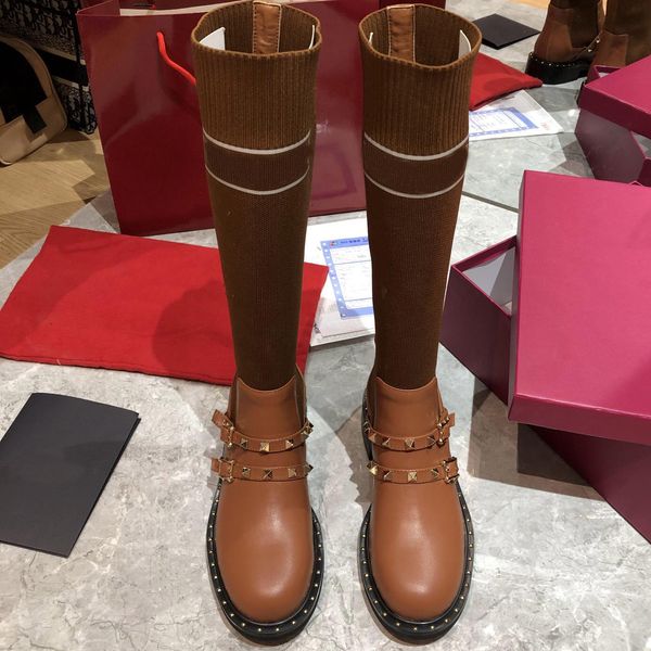 2020 fashion brand new genuine leather women knee boots rivet winter boots designer shoes woman high boots, Black
2020 fashion brand new genuine leather women knee boots rivet winter boots designer shoes woman high boots, Black
