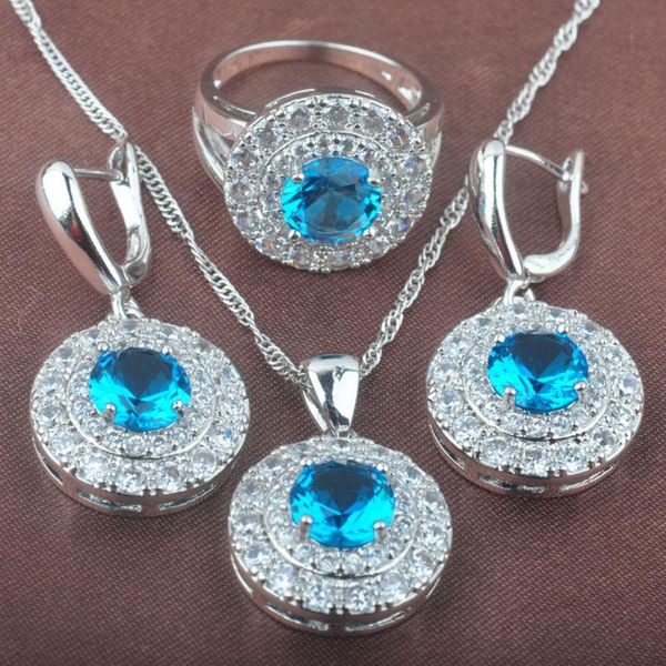 ювелирные наборы круглый sky blue zirconia женские свадебные аксессуары серебряный цвет ожерелье серьги кольца 2020 новый tz0268, Silver
ювелирные наборы круглый sky blue zirconia женские свадебные аксессуары серебряный цвет ожерелье серьги кольца 2020 новый tz0268, Silver