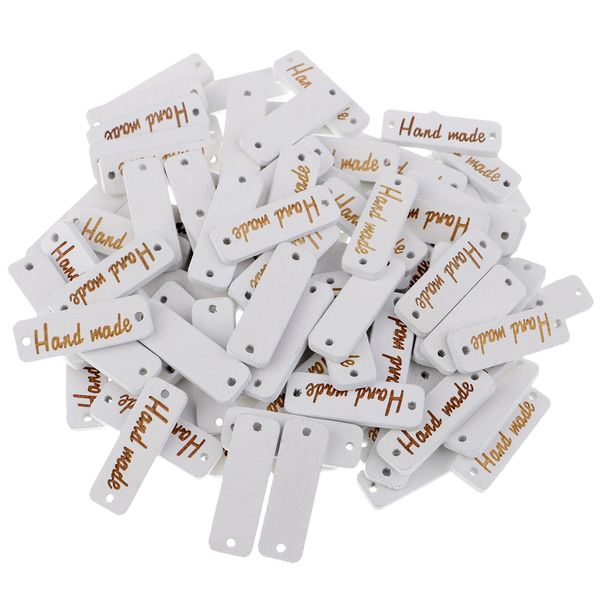 100 pieces white wood buttons rectangle shaped print handmade flat back for sewing ornament crafts
100 pieces white wood buttons rectangle shaped print handmade flat back for sewing ornament crafts