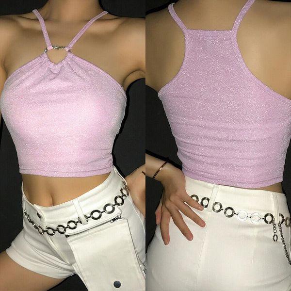 женщины холтер шеи сердце крючок bling яркий шелковый criss cross cami рукавов crop top backless партии clubwear вскользь лето, White
женщины холтер шеи сердце крючок bling яркий шелковый criss cross cami рукавов crop top backless партии clubwear вскользь лето, White