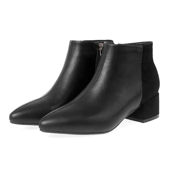 new 2021 pu leather + flock autumn winter fashion women shoes pointed toe thick high heel concise ankle boots size 34-43 fxdv, Black
new 2021 pu leather + flock autumn winter fashion women shoes pointed toe thick high heel concise ankle boots size 34-43 fxdv, Black