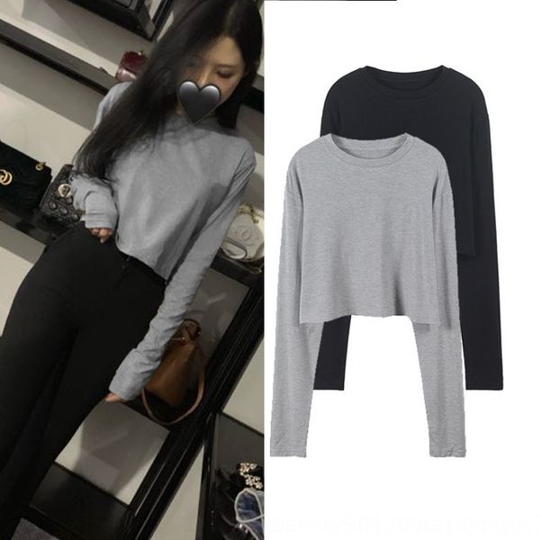 net red same simple t-shirt underpants underpants solid color thin round neck t-shirt new autumn 2019 short casual long sleeve bottom coat n, White
net red same simple t-shirt underpants underpants solid color thin round neck t-shirt new autumn 2019 short casual long sleeve bottom coat n, White