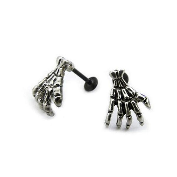 1 piece punk steel skull devil hand lip ring piercing jewelry skeleton labret for women men hand stud earring sqchxd homes2007, Black
1 piece punk steel skull devil hand lip ring piercing jewelry skeleton labret for women men hand stud earring sqchxd homes2007, Black