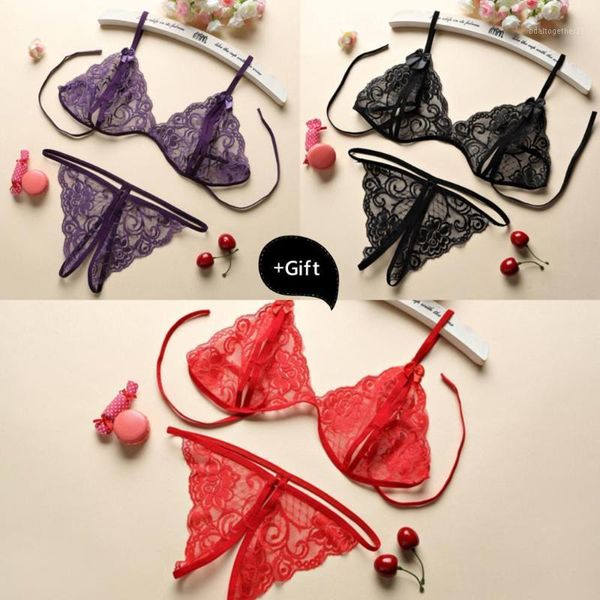 bras sets lingerie set women bra transparent perspective lace three-point underwear exotic g-string panties body1, Red;black
bras sets lingerie set women bra transparent perspective lace three-point underwear exotic g-string panties body1, Red;black