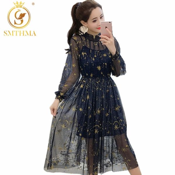 hma 2020 spring and summer embroidery starry sky long sleeve mesh equined long dresses women dresses star y200805, Black;pink
hma 2020 spring and summer embroidery starry sky long sleeve mesh equined long dresses women dresses star y200805, Black;pink