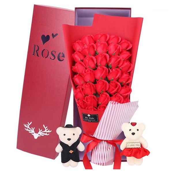 33pcs/set artificial rose flower soap bouquet gift box for women girlfriend valentine's day flower bouquet decor wedding party1
33pcs/set artificial rose flower soap bouquet gift box for women girlfriend valentine's day flower bouquet decor wedding party1