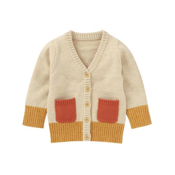 baby's sweater knit cardigan buttons single breasted contrast color v-neck soft newborn infant girl boy knitted coat 0-2y, Blue
baby's sweater knit cardigan buttons single breasted contrast color v-neck soft newborn infant girl boy knitted coat 0-2y, Blue