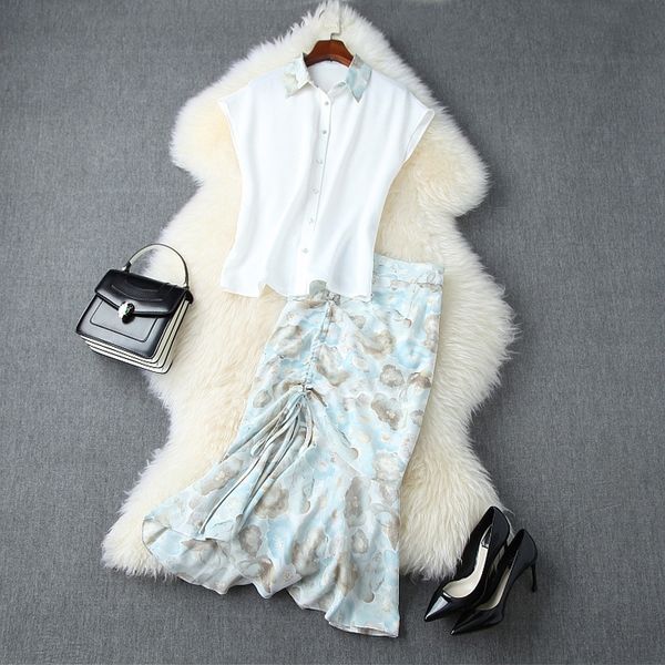 ez5wi 7mcvx summer women's skirt loose lapel style shirt printed pleated new fishtail skirtshirt fishtail skirt set 11055 2020, Gray
ez5wi 7mcvx summer women's skirt loose lapel style shirt printed pleated new fishtail skirtshirt fishtail skirt set 11055 2020, Gray