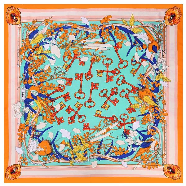 scarves fashion silk scarf women hijab spring winter scarfs thin printed shawls ladies 110cm, Blue;gray
scarves fashion silk scarf women hijab spring winter scarfs thin printed shawls ladies 110cm, Blue;gray
