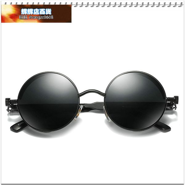punk gothic men and women round polarized sunglasses color film fashion personalized glasses, White;black
punk gothic men and women round polarized sunglasses color film fashion personalized glasses, White;black