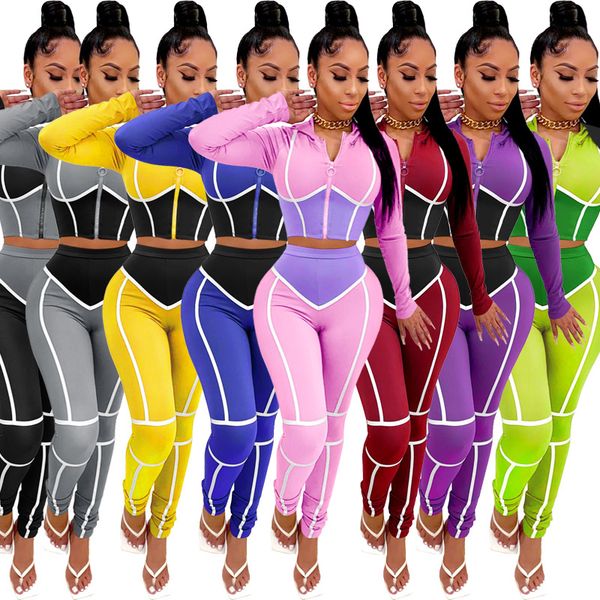 осень зимней одежды женской йоги tracksuit 2 двухкусочных нарядов лоскутного zipper с капюшоном урожай топ поножи брючных установочных набор, Gray
осень зимней одежды женской йоги tracksuit 2 двухкусочных нарядов лоскутного zipper с капюшоном урожай топ поножи брючных установочных набор, Gray