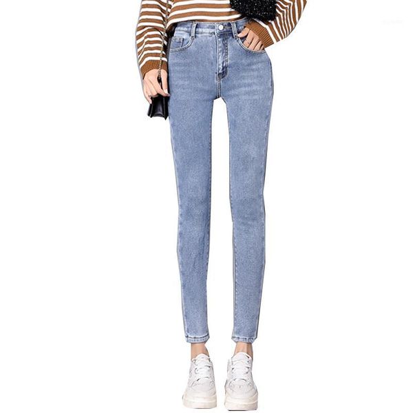 fashion plus velvet thick jeans women winter trousers elastic small feet pants 2019 new style thin warm nine pants nzyd327a1, Blue
fashion plus velvet thick jeans women winter trousers elastic small feet pants 2019 new style thin warm nine pants nzyd327a1, Blue