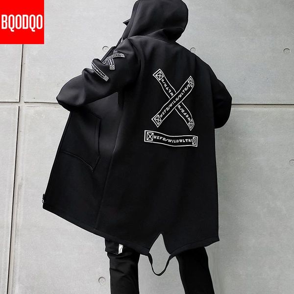 winter slim long trench coat men letter print style hooded overcoat black hip hop streetwear autumn korean mens jacket, Tan;black
winter slim long trench coat men letter print style hooded overcoat black hip hop streetwear autumn korean mens jacket, Tan;black