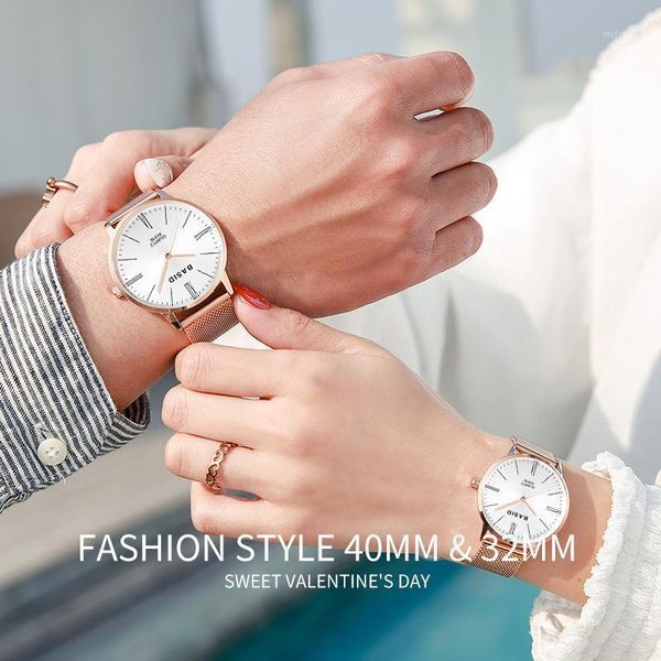 wristwatches basid men's watch watches women's wristwatch relogio masculino female male for couple gift to girlfriend1, Slivery;brown
wristwatches basid men's watch watches women's wristwatch relogio masculino female male for couple gift to girlfriend1, Slivery;brown