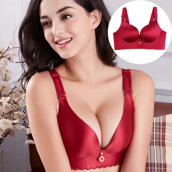 Womens Sexy Seamless Pad Brassier Adjustable Underwear Push Up Bras C D E 38 44 52 Purple Red Black Intimates Thin Bralette, Beige
Womens Sexy Seamless Pad Brassier Adjustable Underwear Push Up Bras C D E 38 44 52 Purple Red Black Intimates Thin Bralette, Beige