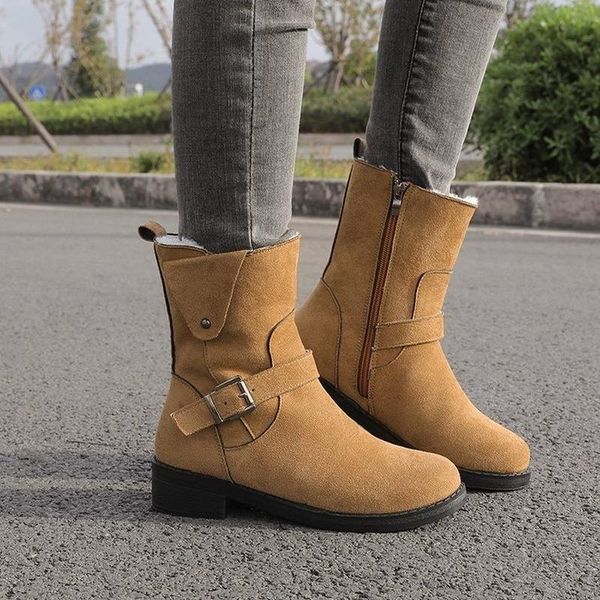 boots winter round toe thick-soled women's 2021 fashion trend all-match in tube snow, Black
boots winter round toe thick-soled women's 2021 fashion trend all-match in tube snow, Black