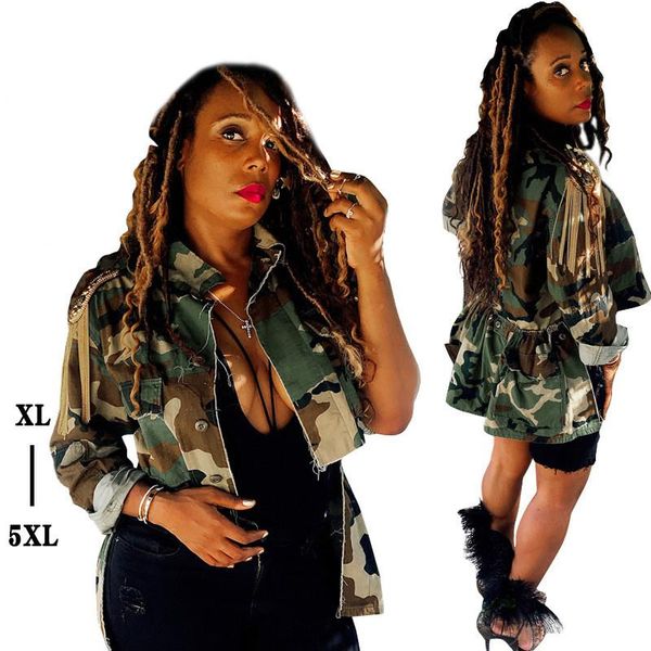 new style asymmetric camoufalge coats plus size xl--5xl short front long back tassels shoulders long sleeves fashion jackets, Black;brown
new style asymmetric camoufalge coats plus size xl--5xl short front long back tassels shoulders long sleeves fashion jackets, Black;brown