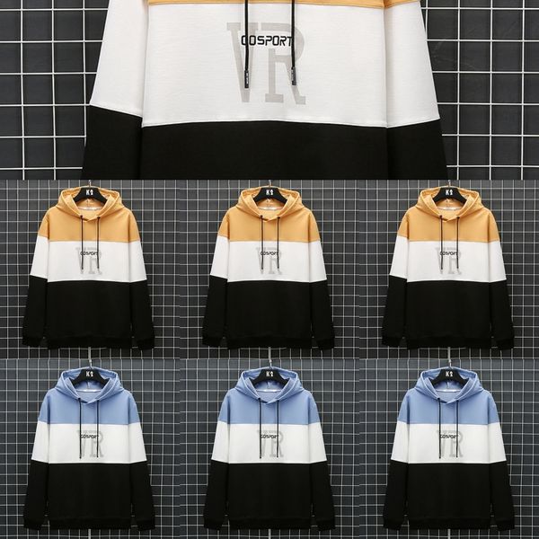 hooded autumn and winter new color sweatercontrast splicing sweater men's fashion brand loose hooded sweater men's fashion z9j5k, Black
hooded autumn and winter new color sweatercontrast splicing sweater men's fashion brand loose hooded sweater men's fashion z9j5k, Black