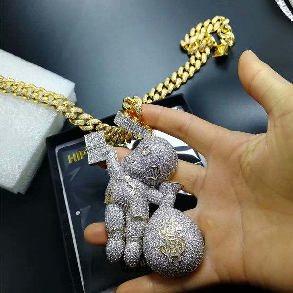 chains pendant designer necklace hip hop jewelry diamond pandora style charms mens necklace gold cartoon mario money bag rapper, Silver
chains pendant designer necklace hip hop jewelry diamond pandora style charms mens necklace gold cartoon mario money bag rapper, Silver