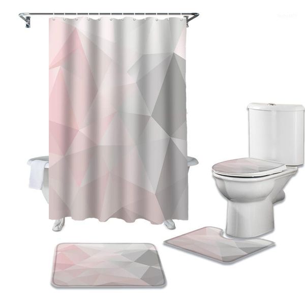 geometric pink gray gradient triangle durable waterproof shower curtain set bathroom rugs carpet toilet seat cover pad floor mat1
geometric pink gray gradient triangle durable waterproof shower curtain set bathroom rugs carpet toilet seat cover pad floor mat1
