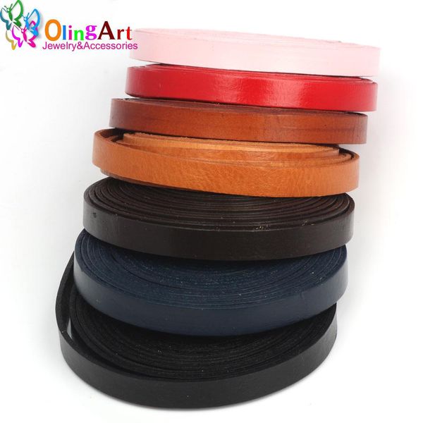 olingart 10*2mm 1yard/lot multiple colour flat leather rope/cords diy necklace bracelet earrings choker jewelry making new wmtqxq bdesybag
olingart 10*2mm 1yard/lot multiple colour flat leather rope/cords diy necklace bracelet earrings choker jewelry making new wmtqxq bdesybag